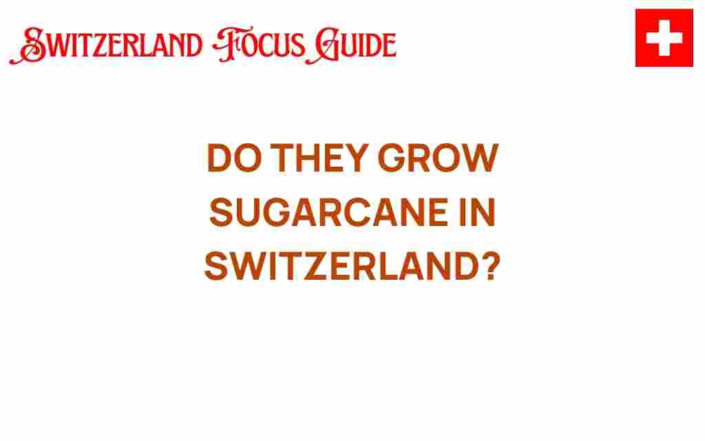 do-they-grow-sugarcane-in-switzerland