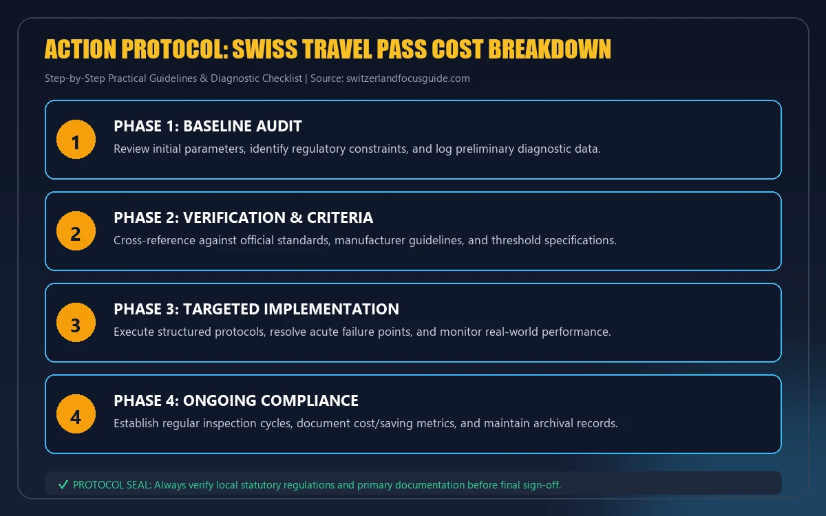 Step-by-step implementation protocol for swiss travel pass cost breakdown
