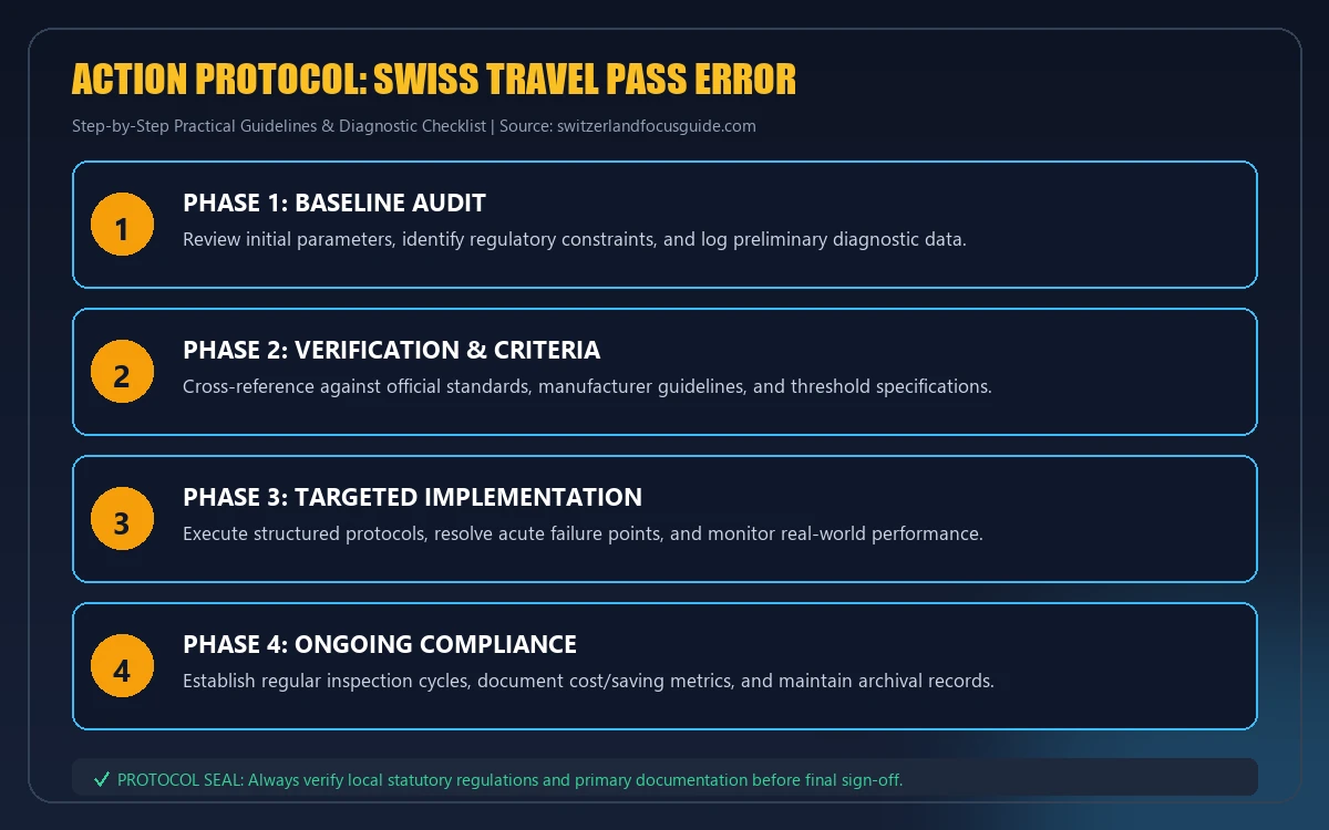 Step-by-step implementation protocol for swiss travel pass error
