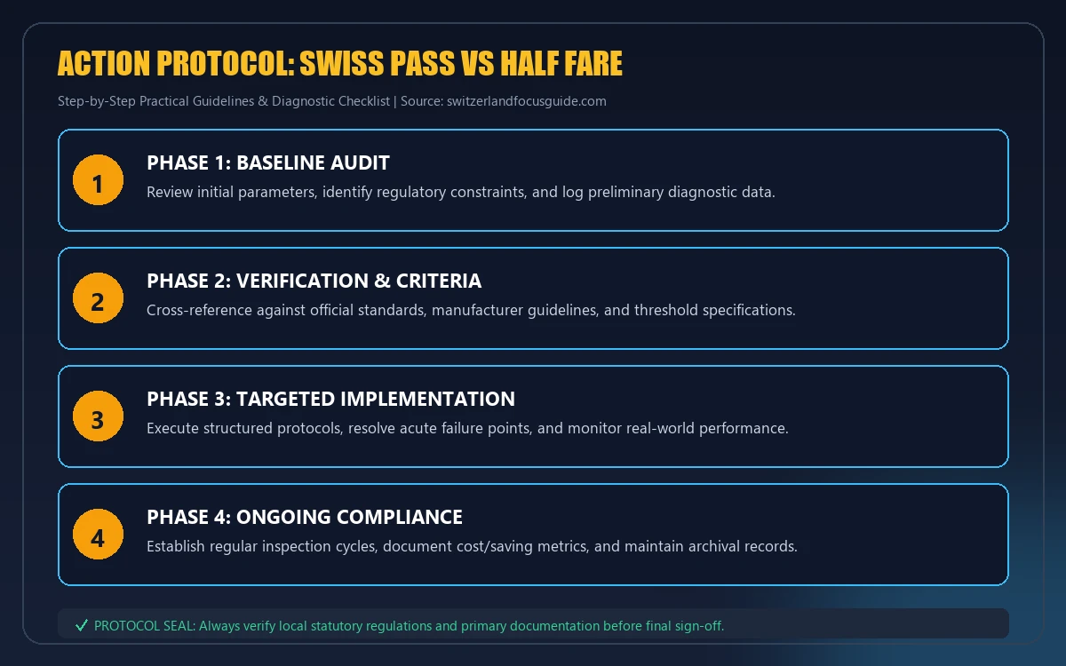 Step-by-step implementation protocol for swiss pass vs half fare